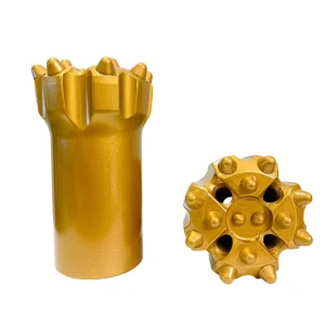 Thread Button Bit T45 102mm Button Drill Bit For Mining Tunneling Operations Carburized Steel