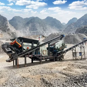 Tire Mobile Quarry Stone Impact Crushing Plant with Vibrating Screen and Feeder
