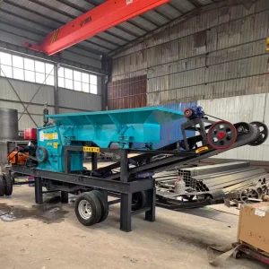 Tire Mounted Mobile Crusher Crushes Raw Mine Stone Allows for Flexible Relocation and Produces Multiple Output Specifications
