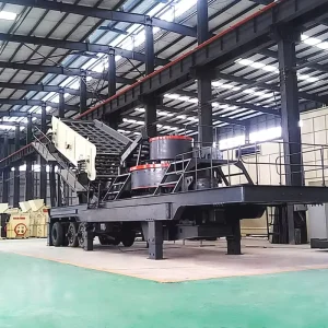 Tire-Mounted Mobile Crushing Station for Mining Aggregate Sand Production