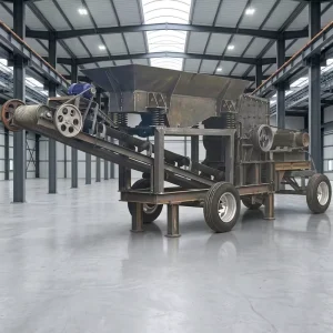 Tire Type Box Hammer Crusher Diesel Power Limestone Sand Making Crushing Equipment High Output Adjustable Grain Size