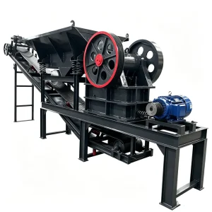 Tire Type Jaw Crusher PE 150×250 1-4t/h Capacity 130mm Feed Mobile Crushing Plant for Mining Ore Crushing Site