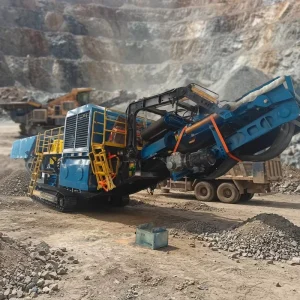 Track Mobile Crusher Station with 100t/h Capacity for Mining & Construction On-Site Material Processing