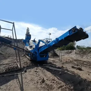 Track Mobile Heavy Duty Linear Grizzly Screen Primary Soil Stone Separation Aggregate Mining Construction Waste