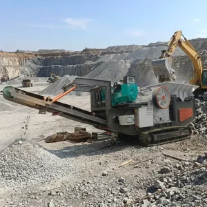 Track Mounted Jaw Crushing Station Large Capacity Mobile Rock Breaker Dual Power Diesel & Electric Stone Crusher Impact Crusher