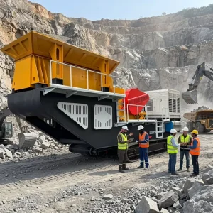 Tracked Crawler Mobile Jaw Crusher 100 300 TPH Diesel Electric Dual Power for Large Scale Mining Project Truck mounted Crusher