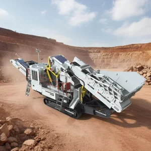 Tracked Mobile Cone Crusher High Capacity High Productivity Equipped Stone Crushing Plant Set