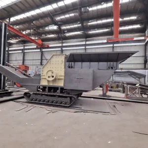 Tracked Mobile Hammer Mill Crusher Hydraulic Opening Durable Crushing Equipment 100-350t/h for Brick Clinker Aggregate