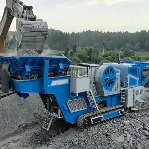 Tracked Mobile Jaw Crusher Plant with AC Motor Diesel Electric Dual Power 60-220t/h Capacity for Gold Ore Mining