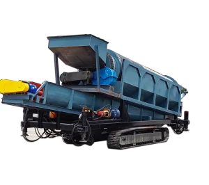 Tracked Mobile Trommel Screen for Gold Screening Sand Washing Sorting of Alluvial Gold Jianlong Brand 100-500tph Capacity 380V