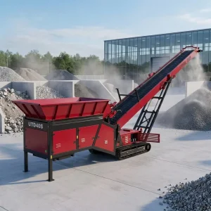 Tracked Mounted and Portable Stacker Conveyor Crawler Type Mobile Conveyor Belt Tracked Conveyor Stacker