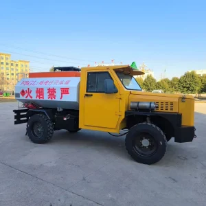 Trackless Mining Fuel Tanker Four Wheel Independent Hydraulic Drive Underground Mine Liquid Transport Vehicle