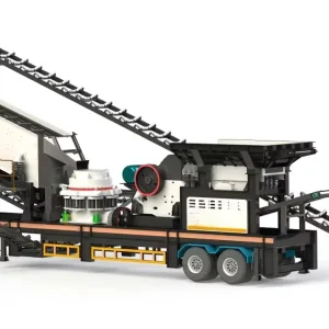 Trailer Type Mobile Crusher Plant Portable Crushing and Screening Equipment High Capacity Ore Mining Rock Stone Crushing Machine