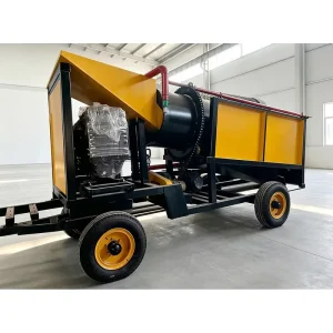 Trailer Type Mobile Gold Wash Trommel Plant Portable Gold Washing Machine for Alluvial Gold Mining Mineral Processing Project