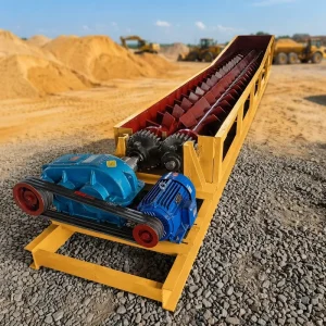 Trough Type Blade Ore Washer Manganese Ore Washing Equipment Twin Shaft Stone Washer Kaolin and Coal Slime Tailings Washer
