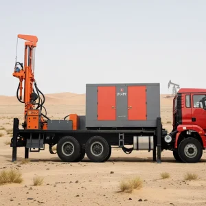 Truck Mounted Borehole Drill Machine Hydraulic Rotary Oil Drilling Equipment DTH Water Well Drilling Rig