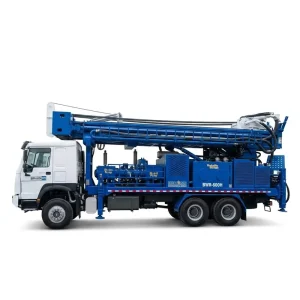 Truck Mounted Hydraulic Water Well Drilling Rig 1000m Max Hole Depth 22000Nm Torque for Borehole Construction
