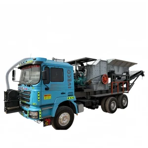 Truck mounted Box Crusher Plant High Mobility 80-120t/h Mobile Hammer Crusher Station for Limestone Granite Mining