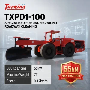 Tuoxing Scooptram Underground Mining LHD Scraper TXPD 1 7000kg Road Leveling Equipment for Harsh Mines