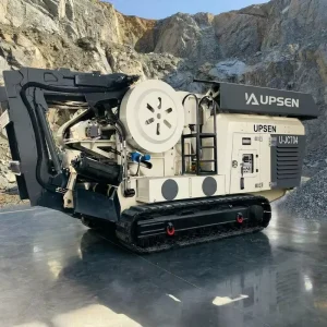 UJC704 30-54t/h Automatic Engine & Bearing Tracked Jaw Crusher Mobile Concrete & Asphalt Recycling Crushing Machine