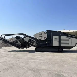 UJC96E Tracked Mobile Jaw Crusher Screen 60-130t/h AC Motor Jaw-screen Combination Concrete Recycling Bearing Engine