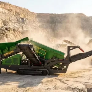 UZS1548 Mobile Crawler Screening Plant for Ore Recycling One-Man Operation Tracked Screener with PLC Cummins Engine 380V