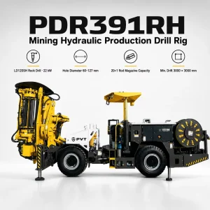 Underground Gold Mining Machinery Drill Rigs Hydraulic Production Drill Rig for Mine Tunnel Drilling