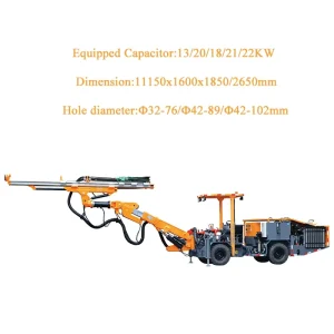 Underground Jumbo Drilling Rig Mining Equipment Tunneling Hydraulic Drilling Rig for Underground Mine and Quarry Applications