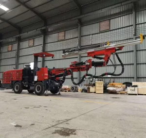 Underground Mining Machinery Single Arm Rotary Rock Drilling Rig Diesel Powered Gear Motor for Hydropower Water Tunnel