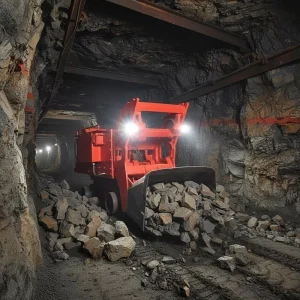 Underground Mining Mucking Machine Core Motor Engine Components 2400x3600x430mm Digging Dimensions 1.5T Force Tunnel