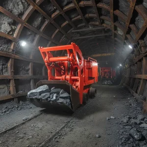 Underground Mining Mucking Machine Core Motor Engine Components 2400x3600x430mm Digging Dimensions 1.5T Max Force Tunnel Grilled