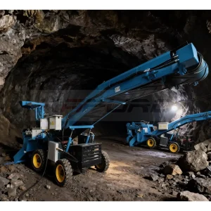 Underground Mining Wheeled Electric Mucking Loader with High Power Motor & Gear