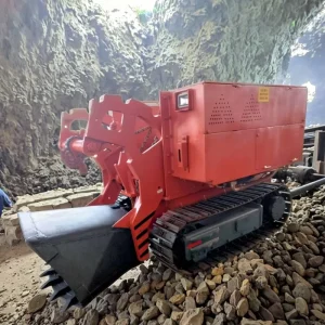 Underground Narrow Gold Copper Mining Equipment Crawler 0.2/0.45CBM Electric Engine Mucking Rock Loader