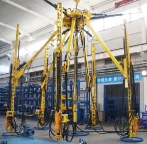 Underground Pneumatic Vertical Shaft Drilling Jumbo for Mining Construction