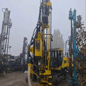 Used 200m Crawler Mounted Diesel Borehole DTH Mining Drilling Rig Machines