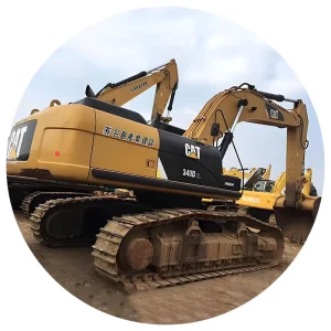 Used 40 Ton Crawler Cat 340 Excavator With Dozer Blade 1 Year Warranty for Quarry Work in Stock