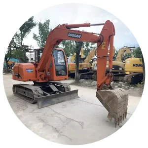 Used Dh80 8 Ton Korea Original Small Excavator Crawler Diesel Hydraulic Excellent Condition in Stock