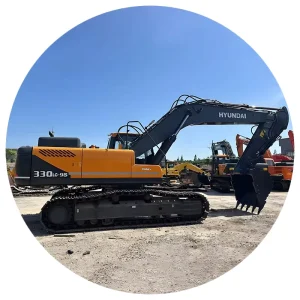 Used Hyundai 330Lc Large Excavator Korea Origin 33 Ton 90% New Low Hours Diesel Crawler Hydraulic Ce Certified
