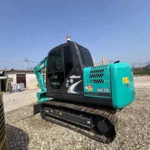 Used Japan Kobelco SK75 Mini Excavator 7.5Ton Second Hand Kobelco SK60 SK90 Hydraulic Small Digger