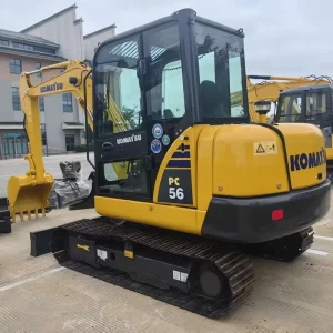 Used Japan Komatsu PC56 Mini Crawler Excavator 5.6Ton Second Hand Komatsu PC55 PC60 Hydraulic Small Digger for Sale