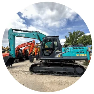 Used Kobelco SK200-8 20 Ton Crawler Excavator Diesel Hydraulic Genuine Parts Well Maintained