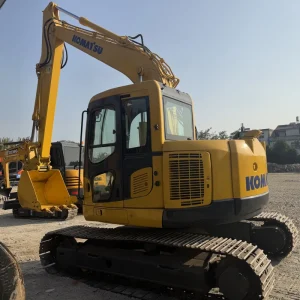 Used Komatsu PC138US 13Ton Short Tail Swing Excavator Original Paint No Oil Leakage for Road Building Projects