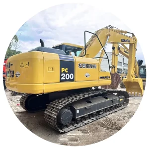 Used Komatsu Pc200 7 Japan 20 Ton Crawler Excavator Diesel Hydraulic Genuine Parts Well Maintained Fob