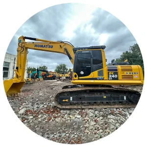 Used Komatsu Pc240 24 Ton Japan Excavator Crawler Diesel Hydraulic Well Maintained Parts Available