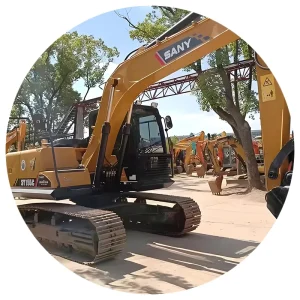 Used Sany SY155 15.5 Ton Excavator 98% New Road Foundation Earthmoving Construction Crawler Diesel Hydraulic