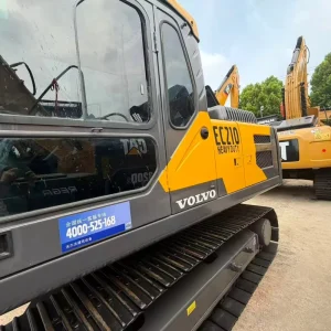 Used Second Hand Excavator Volvo EC210 Hydraulic Crawler Volvo EC210 Used Excavator for Sale with 0.92m³ Bucket Engine Gearbox