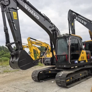 Used Volvo EC140 Crawler Excavator Large-Scale Mining Equipment with Engine Gearbox Pump PLC