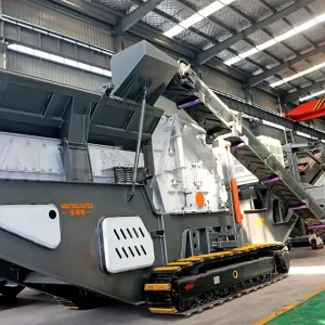 VANGUARD Crawler Type Mobile Stone Crushing Plant 90 650t h Capacity AC Motor Engine Bearing Easy Operation for Quarry Mining