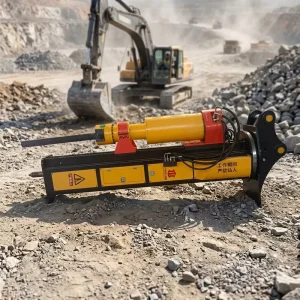 Versatile Application Hydraulic Rock Splitter with Engine Motor & Pump for Excavator Mounted Quarrying & Mining Use