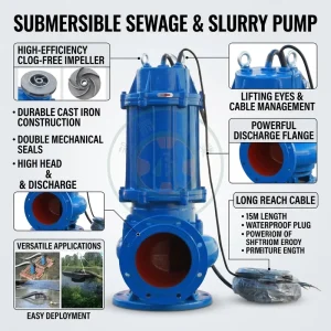 Vertical 380V Submersible Mud Slurry Pump for Coal Mine and Mineral Processing